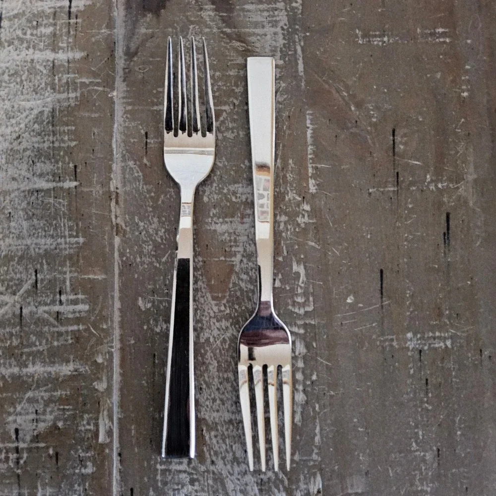 Dansk Meridian Salad Fork Set of 4 Stainless Steel 18/10 Flatware MCM